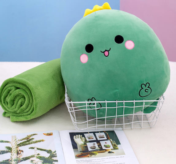 หมอน,หมอนผ้าห่ม,หมอนผ้าห่มรูปสัตว์,ปักโลโก้,ตุ๊กตาหมอนผ้าห่ม