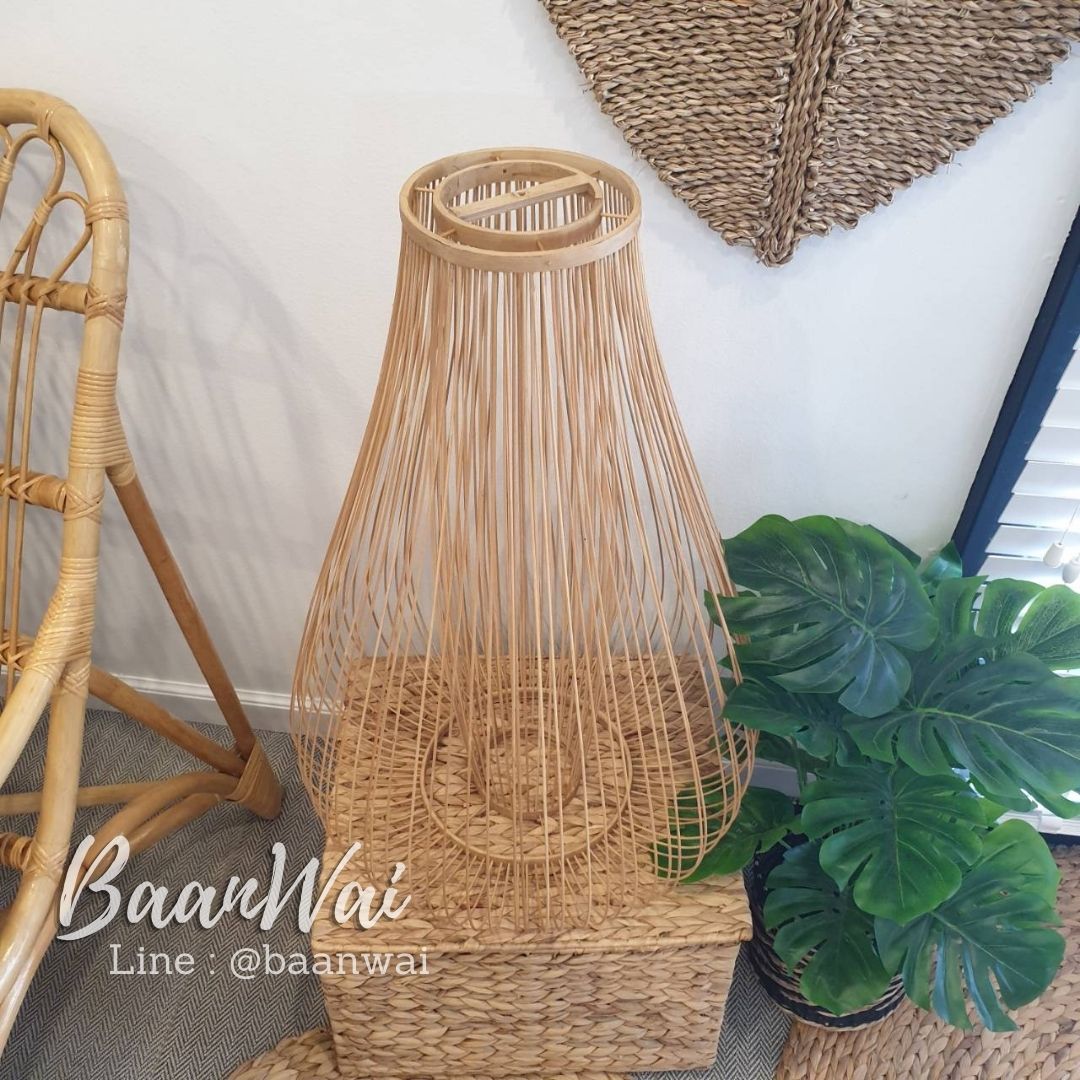 โคมไฟทรงหยดน้ำ โคมไฟ โคมไฟไม้ไผ่ โคมไฟตกแต่ง