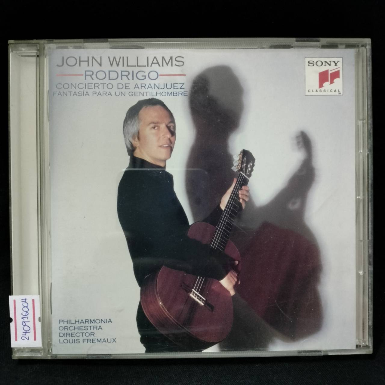 Rodrigo, John Williams, Philharmonia Orchestra, Louis Frémaux – Concierto De Aranjuez / JAPAN / ปกในมีจุดเหลือง / แผ่นสวย