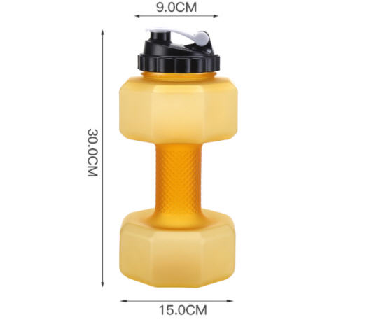 ขวดน้ำฟิตเนส,กระบอกน้ำดัมเบล,กระบอกน้ำฟิตเนส,ขวดน้ำออกกำลังกาย,2200ML