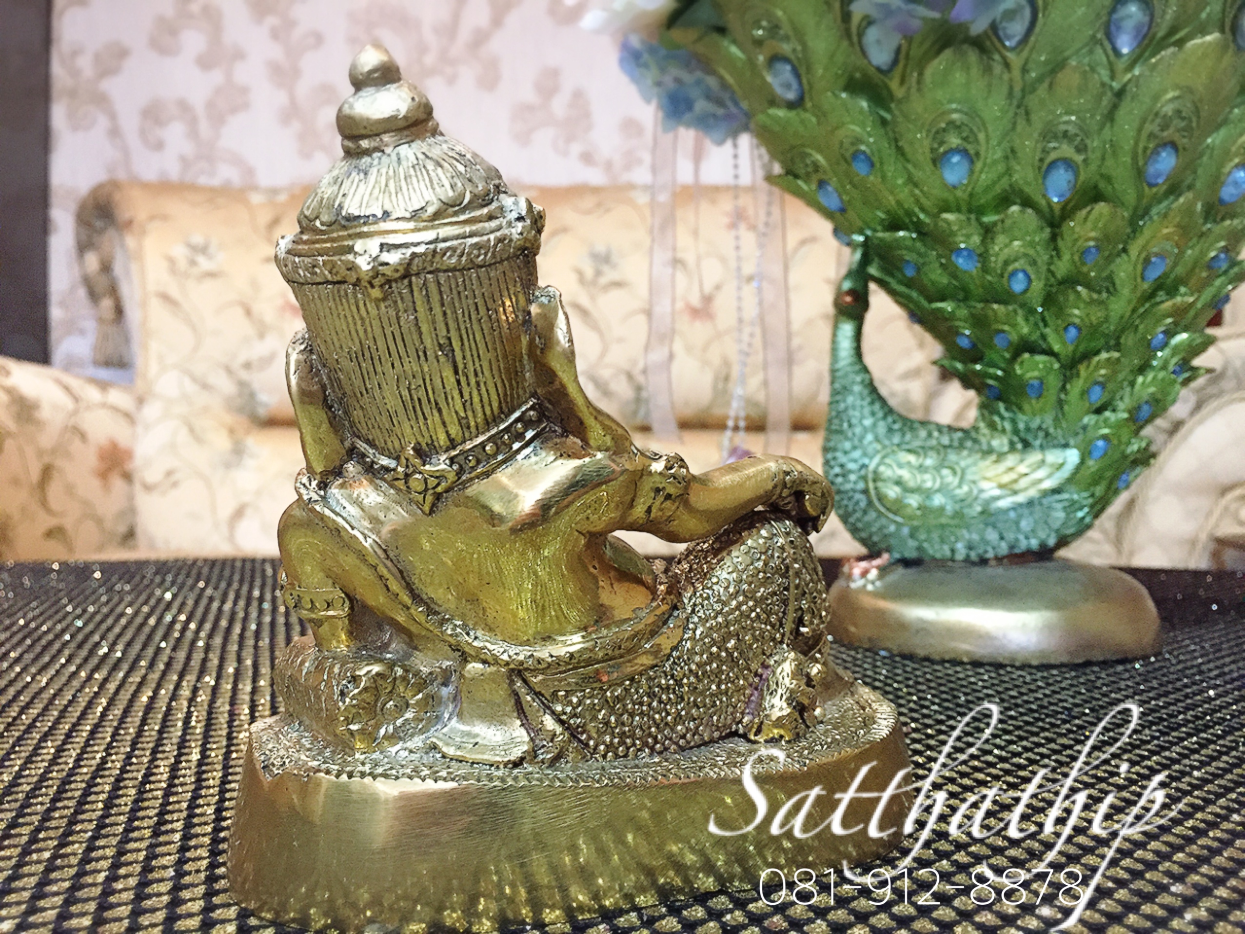 พระพิฆเนศ ปางเสวยสุข (ทองเหลือง) - Ganesha: Lord of Success