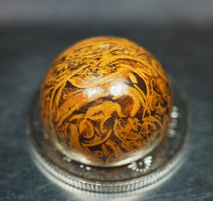 หินสีลายธรรมชาติ (ElephantSkinJasper) 19.50 กะรัต