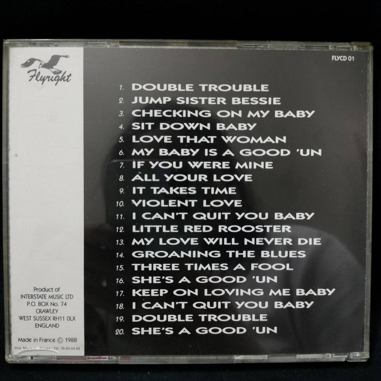 Otis Rush – 1956-1958 His Cobra Recordings / FRANCE / ปกในมีจุดเหลือง / แผ่นดี