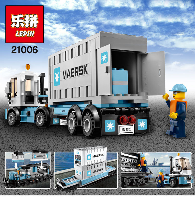 เลโก้จีน LEPIN 21006 ชุด Maersk Train