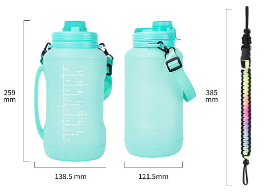 กระติกน้ำพลาสติก,กระติกน้ำหูหิ้ว,1,500ml,รับผลิตขั้นต่ำ1,000ชิ้น