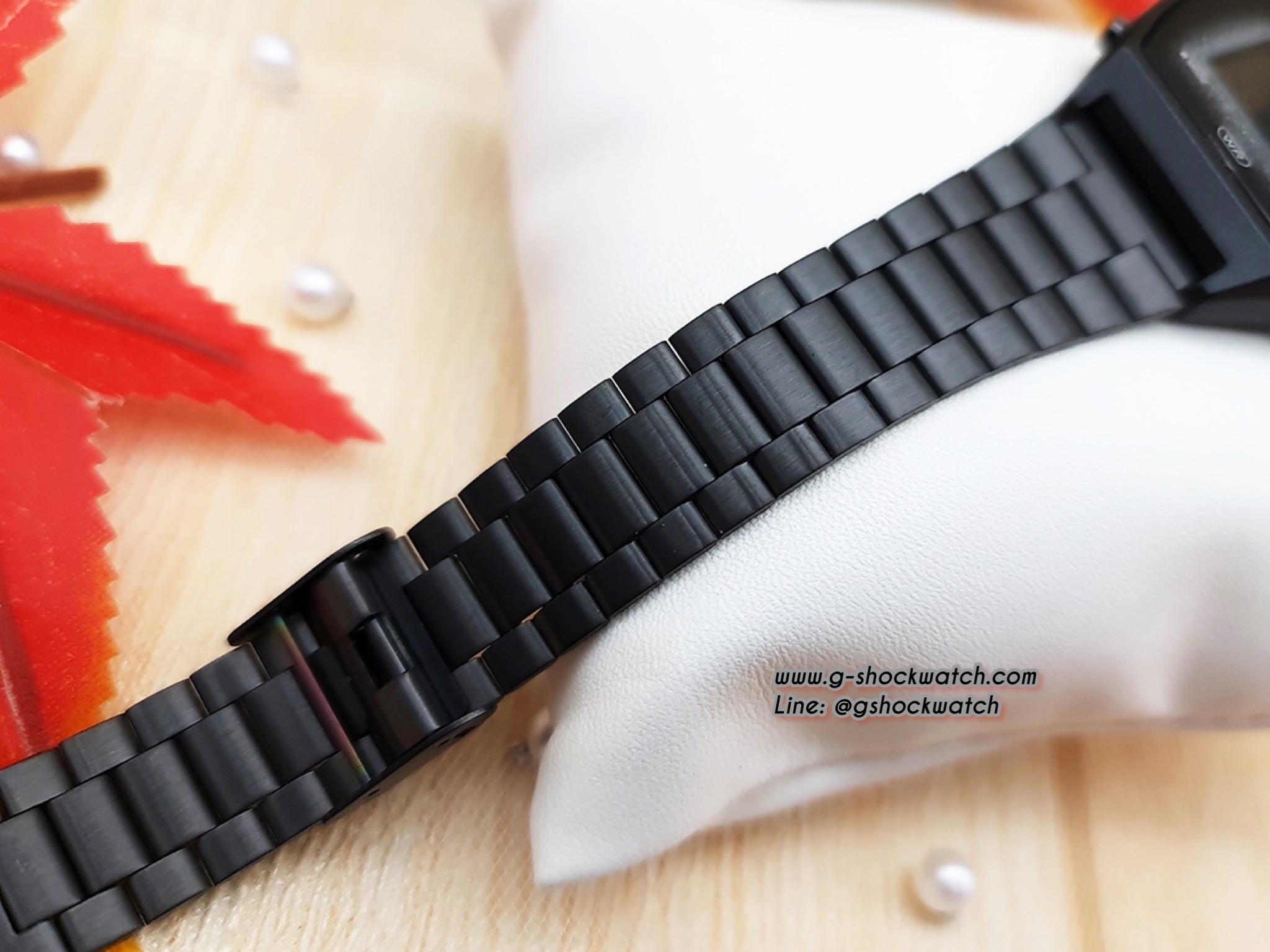 CASIO นาฬิกาข้อมือ นาฬิกากันน้ำ นาฬิกาของแท้ ประกันศูนย์ CMG 1 ปี รุ่น B640WBG-1B