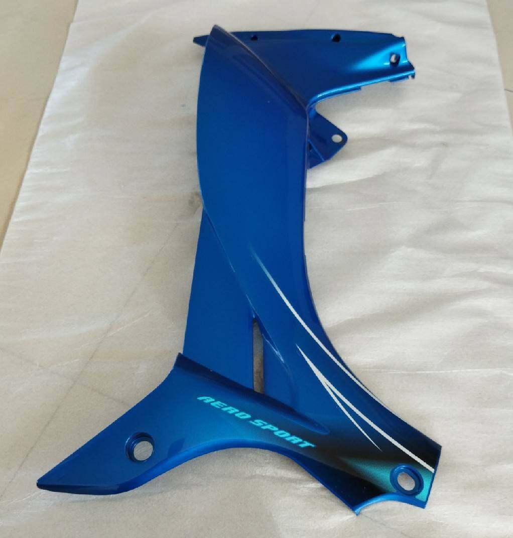 5TN-F8385-00-P7 คอนโซลข้างซ้ายสีน้ำเงิน SPARK RX พร้อมสติ๊กเกอร์ อะไหล่แท้ YAMAHA