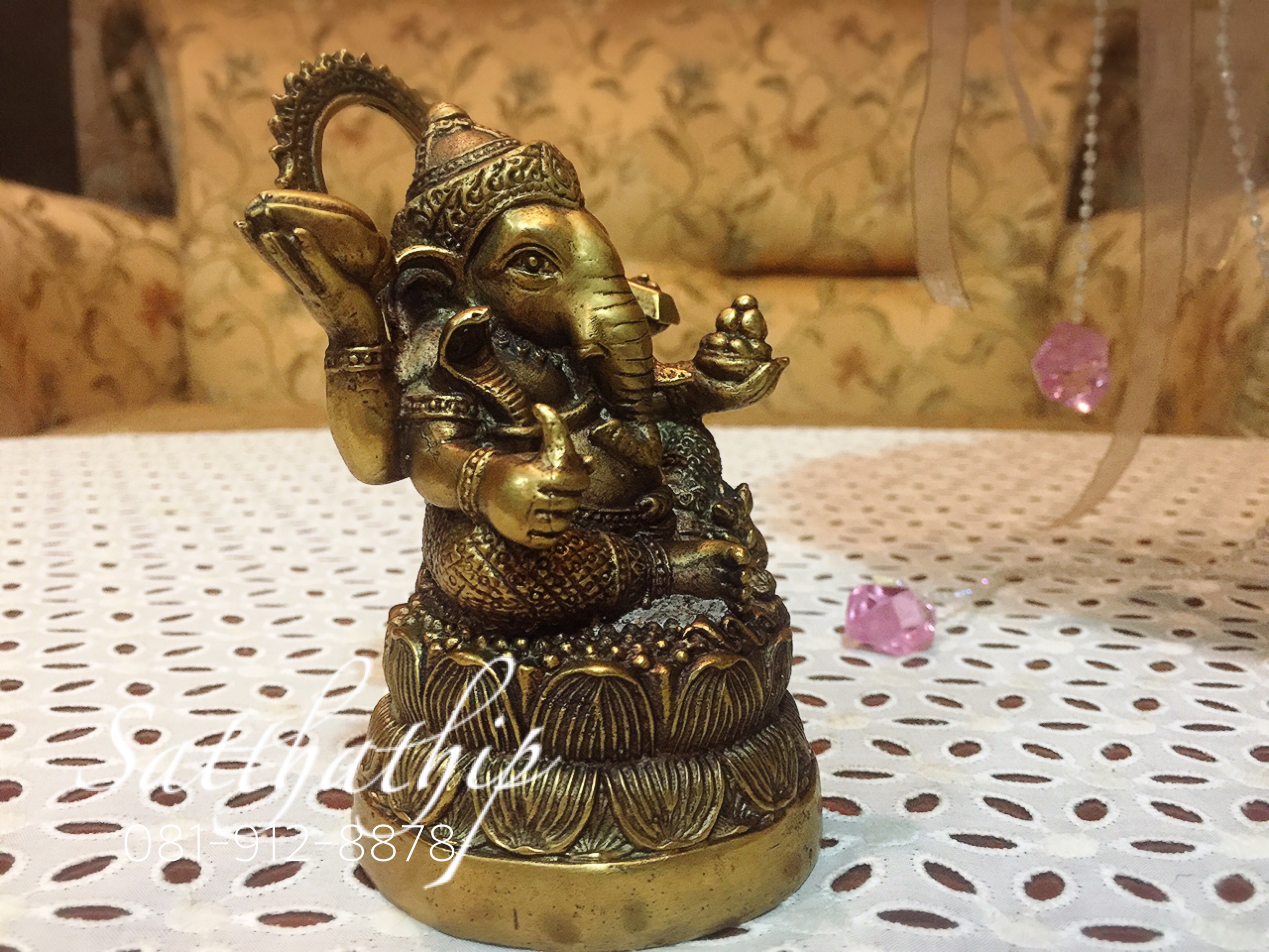 พระพิฆเนศปาง พระรีนาโมจัน คณปติ (ทองเหลือง) - Ganesha: Lord of Success