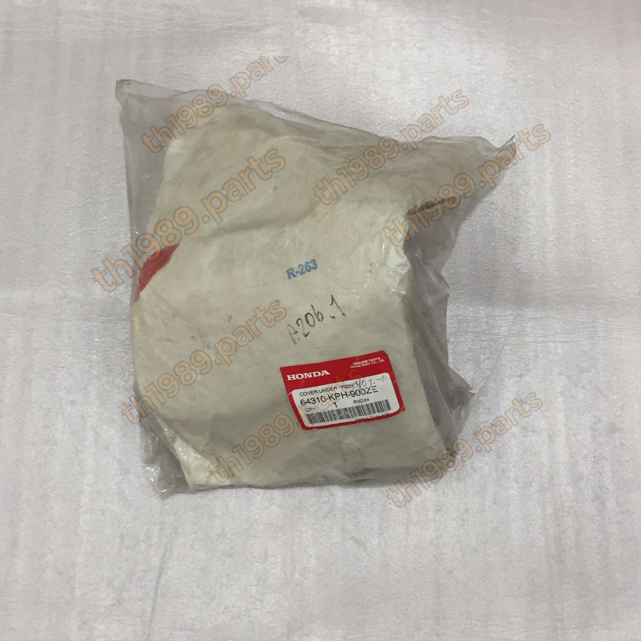 64310-KPH-900ZE ฝาครอบตัวล่าง WAVE125S สีแดงสด *R263* อะไหล่แท้ HONDA