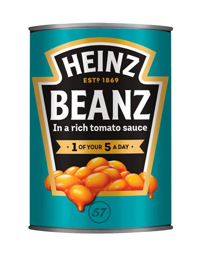 Heinz White Beans in Tomato Sauce ไฮนซ์ ถั่วขาวในซอสมะเขือเทศ 415 g. (05-9228)