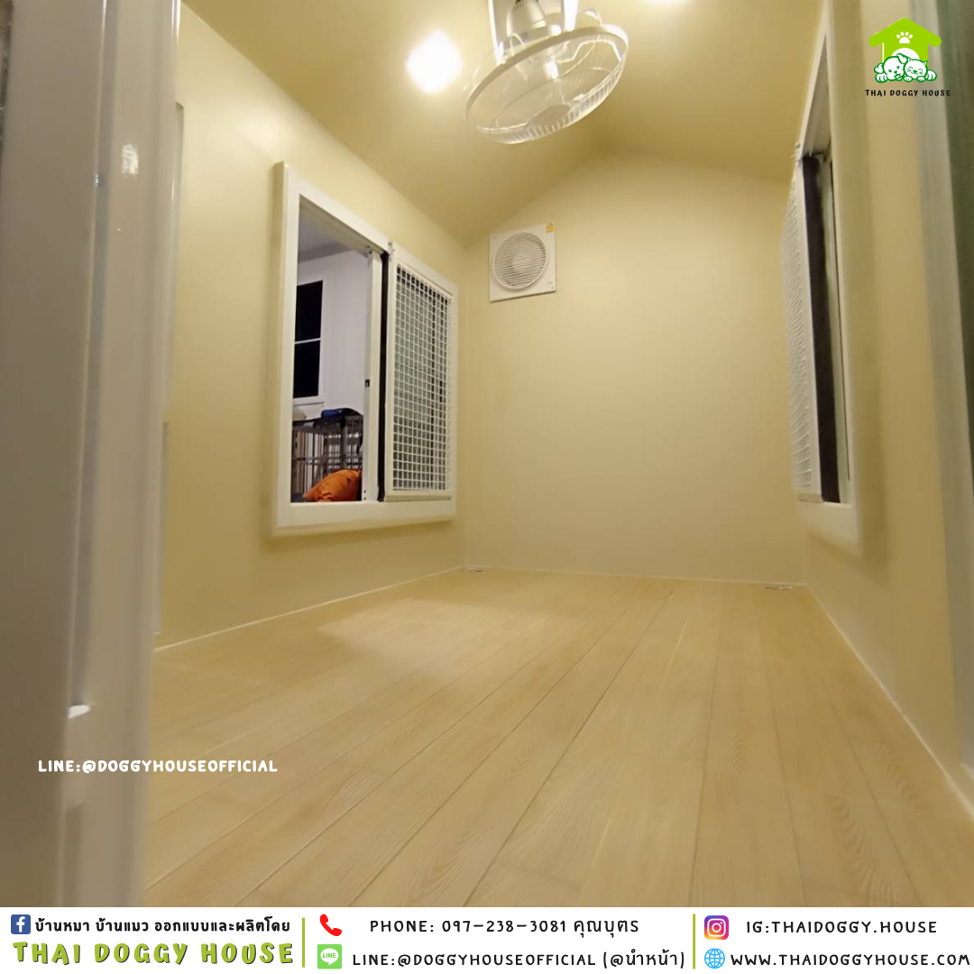 บ้านหมา รองรับการติดแอร์ แบบบ้าน 𝐍𝐨𝐫𝐝𝐢𝐜 𝐬𝐭𝐲𝐥𝐞
