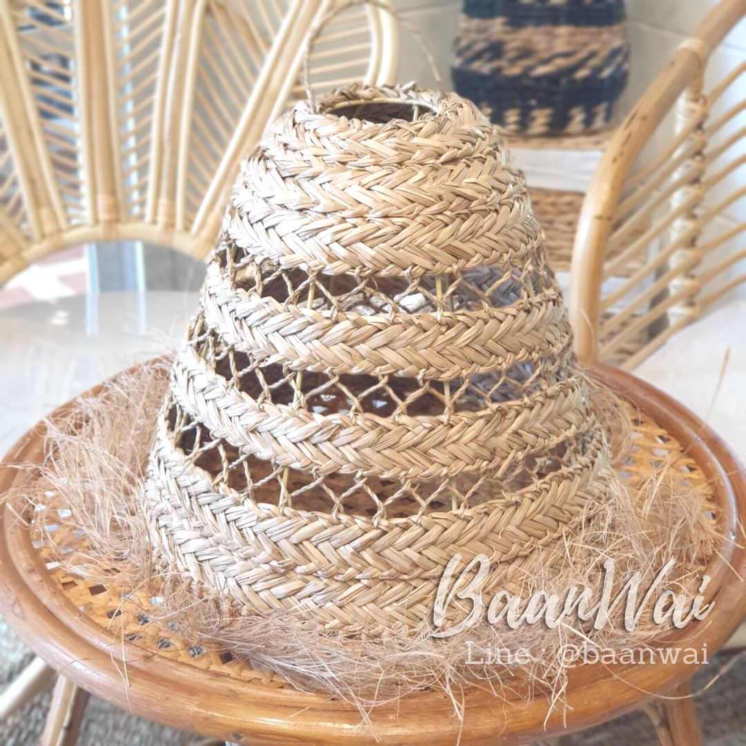 โคมไฟสาน โคมไฟวินเทจ โคมไฟสานฟางหญ้า โคมไฟสไตล์บาหลี โคมไฟโครงเหล็ก