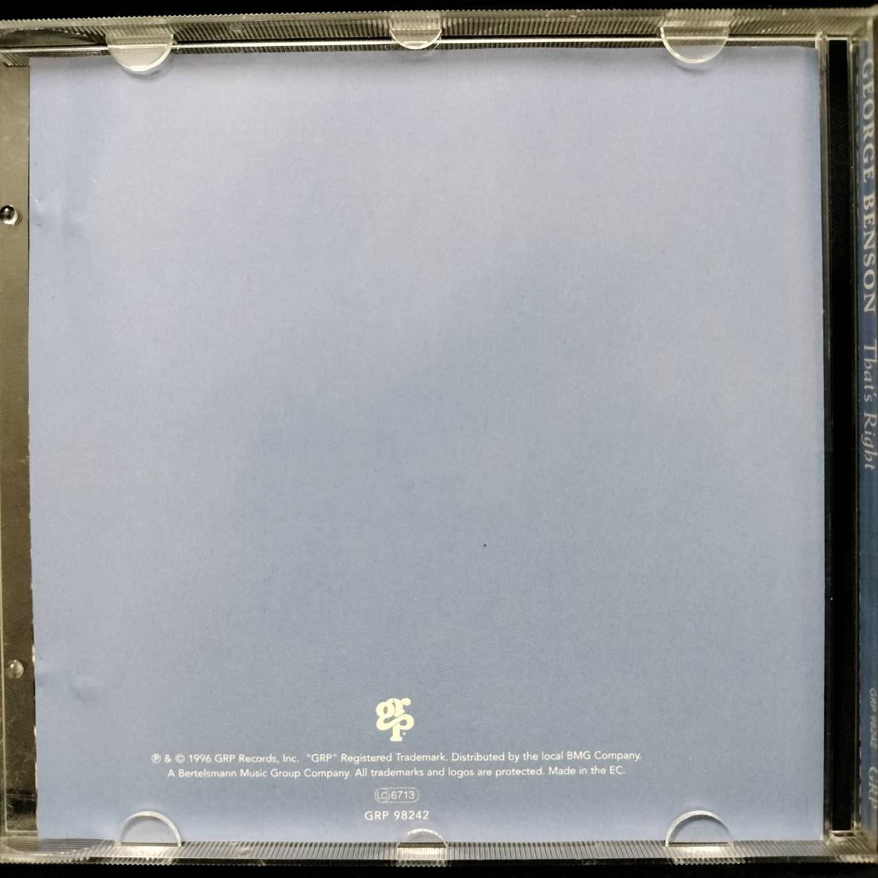 George Benson – That's Right / EC / แผ่นสวย