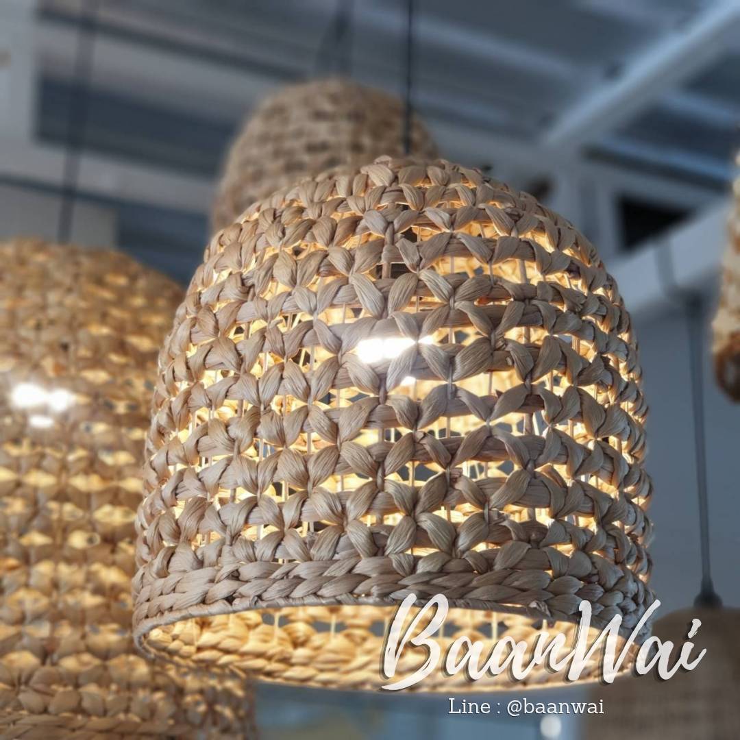 โคมไฟผักตบชวา ทรงสุ่ม