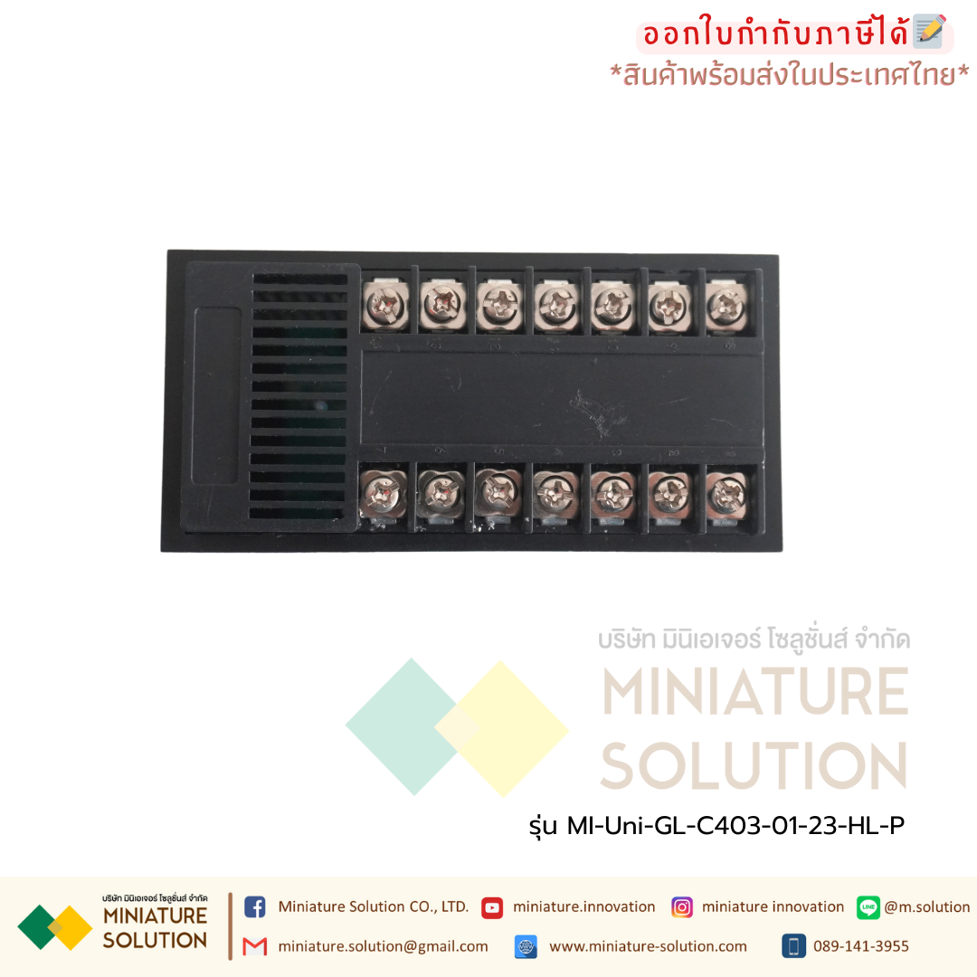 Uni-GL-C403-01-23-HL-P Universal Input Digital Indicator With Alarm Unit อุปกรณ์วัดและแสดงผลแบบดิจิตอล รับ PT100 Analog Termocuple 96×48 (GL-C403-01-23-HL-P)