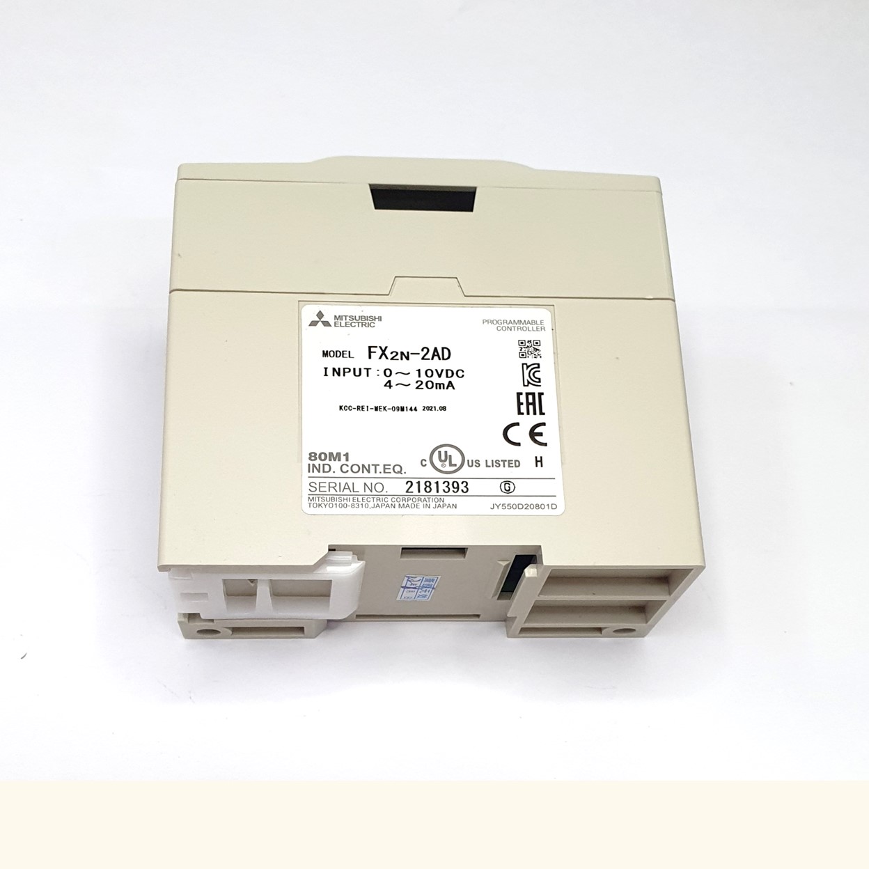 PLC Mitsu รุ่น FX2N-2AD, Analog Input, 2 Input FX2N-2AD สามารถเชื่อมต่อกับ FX0N, FX1N, FX2N, FX2NC, FX3G, FX3GC, FX3U และซีรีส์ FX3UC Made in China (FX2N-2AD)