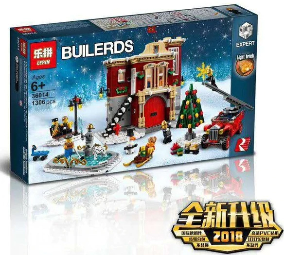 เลโก้จีน LEPIN.36014 ชุด Winter Vilage Fire Station