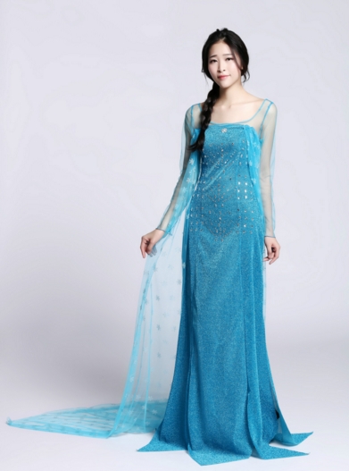 ชุดเจ้าหญิงเอลซ่าผู้ใหญ่ ชุดราชินีหิมะ Frozen ไซส์ S M L XL