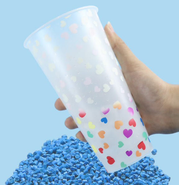 แก้วพลาสติก,แก้วพลาสติกเปลี่ยนสี,แก้วเปลี่ยนสีพร้อมฝาปิด,710ml