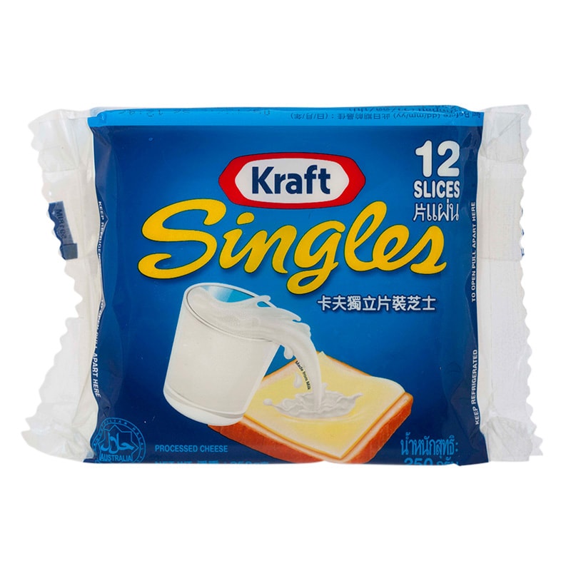 Kraft Single Cheese 12 Slices 250 g. (02-8601)