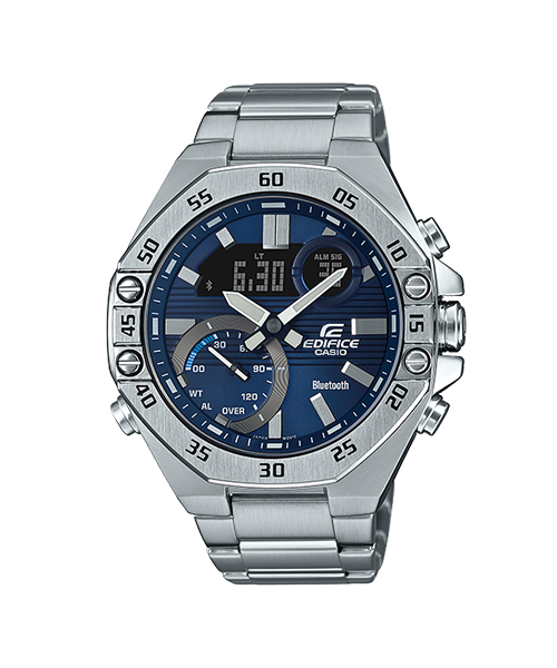 CASIO EDIFICE นาฬิกาข้อมือ นาฬิกากันน้ำ นาฬิกาของแท้ ประกันศูนย์ CMG 1 ปี รุ่น ECB-10D-2A