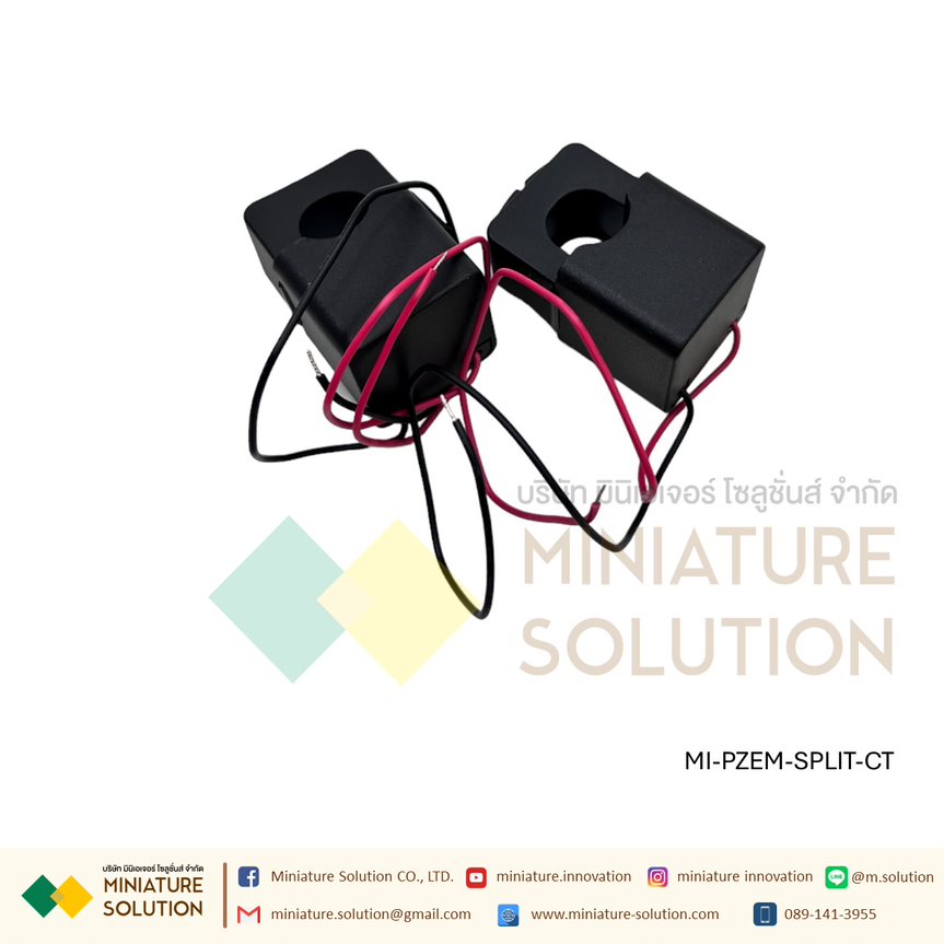PZEM CT สี่เหลี่ยม แบบเปิด-ปิด ได้ (100A)
