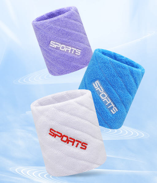 ผ้ารัดข้อมือ,ซับเหงื่อ,ปลอกรัดข้อมือ,สกรีนโลโก้,ปักโลโก้,ขนาด9*7.5cm