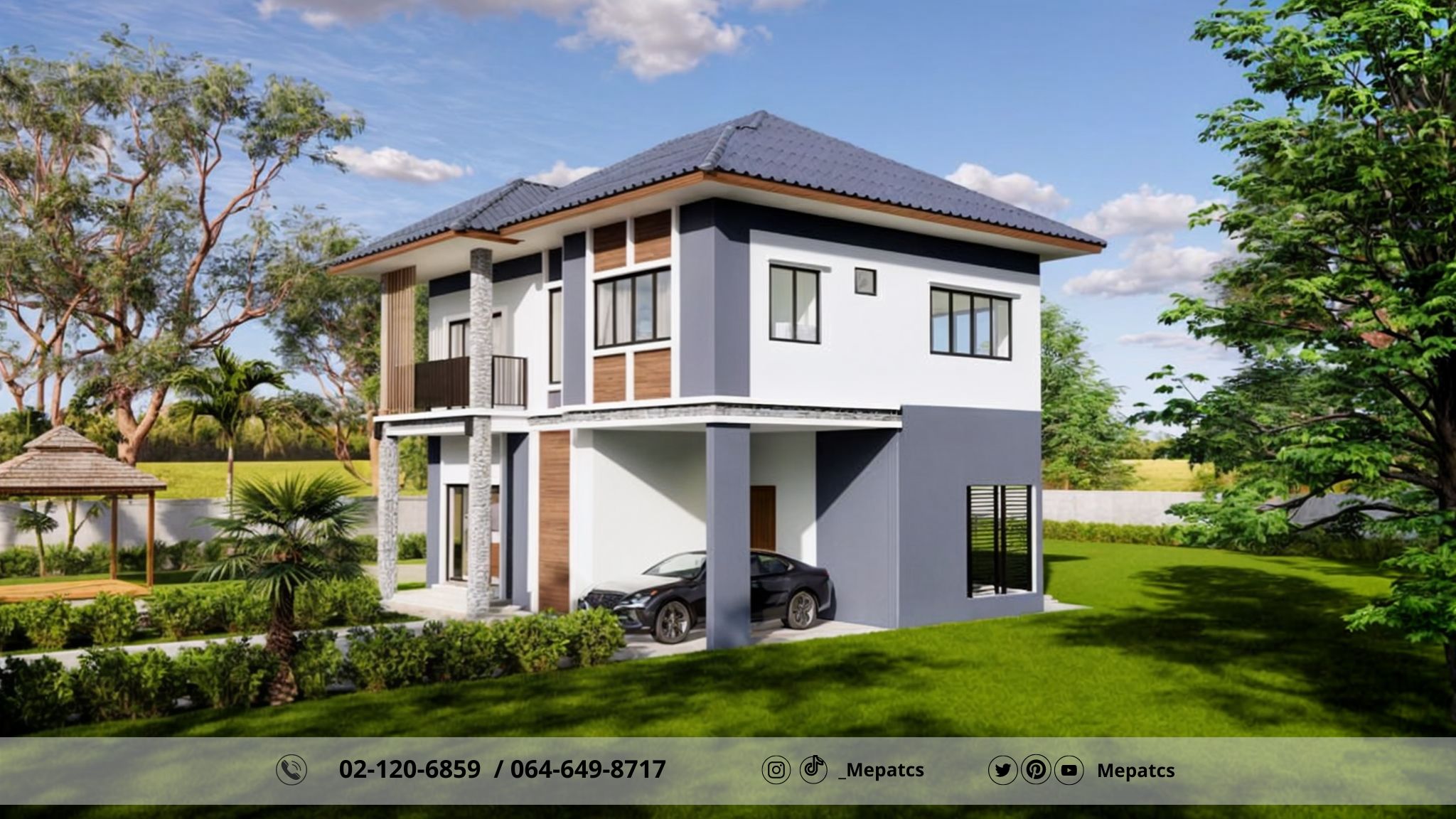 แบบบ้านสองชั้น รับสร้างบ้าน