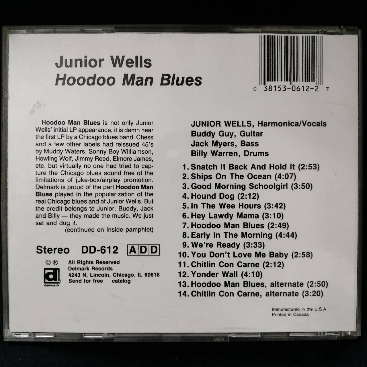 Junior Wells' Chicago Blues Band With Buddy Guy – Hoodoo Man Blues / USA / แผ่นดี