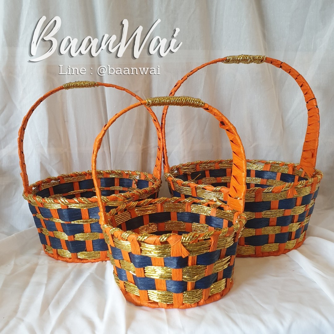 กระเช้า Code-005 VIP ทรงรี - ทรงกลม