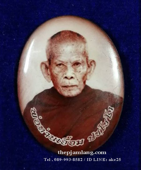 ล็อกเก็ตรูปไข่ห่มคลุม(1) รุ่นแรก พ่อท่านเอื้อม ปชฺโชโต สำนักสงฆ์สวนป่าตลิ่งชัน พัทลุง ครึ่งองค์ ( ฉากน้ำตาล ) ปี 2561