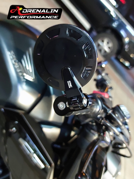 กระจกปลายแฮนด์ CNC racing สำหรับ M821 2018+ แบบกลม สีดำ รุ่น Rocket