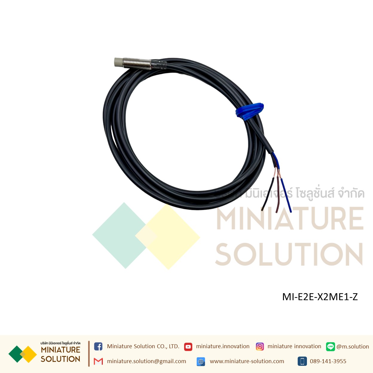 OMRON Proximity Sensor เซ็นเซอร์จับโลหะ ระยะจับ 2/10/14 มิล SIZE 8/18mm/M8 ไฟเลี้ยง 12-24 VDC PNP/NPN-NO