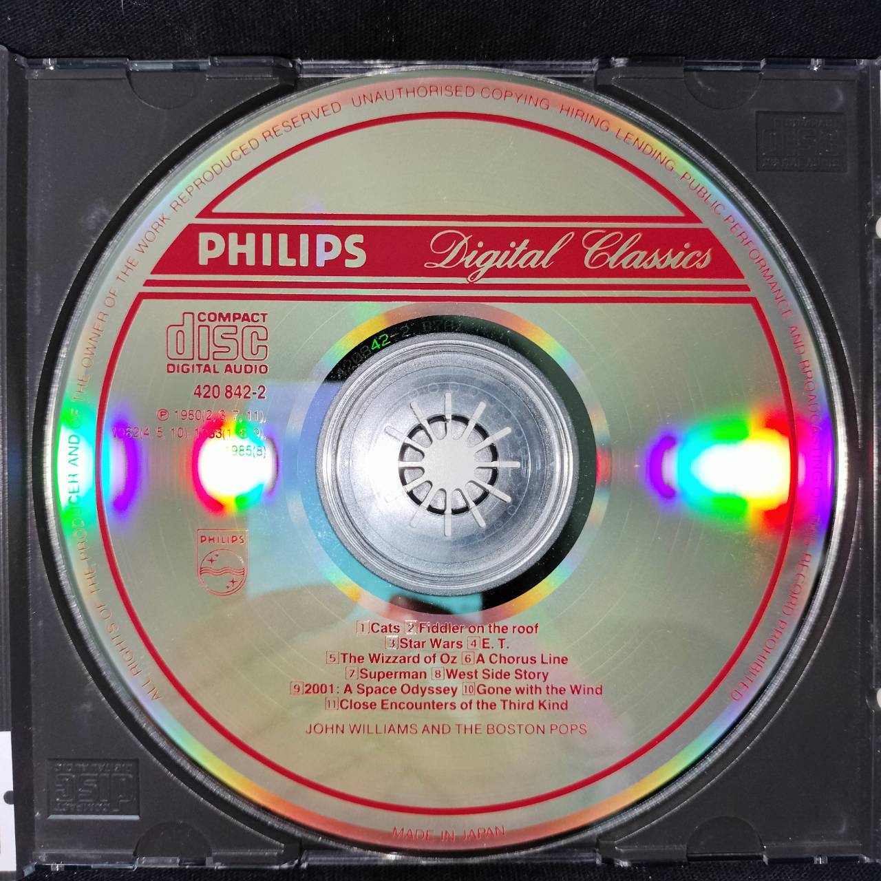 John Williams, The Boston Pops – Screen & Musical Themes / JAPAN / มีรอยบ้าง