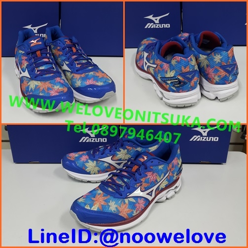 รองเท้าวิ่ง Mizuno Wave Rider 20 Fuji Marathon Limited Edition สีน้ำเงิน วิ่งออกกำลังกาย ยอดนิยม สีสวย นุ่มใส่สบายเท้า เบา น่าใช้ J1GC170802