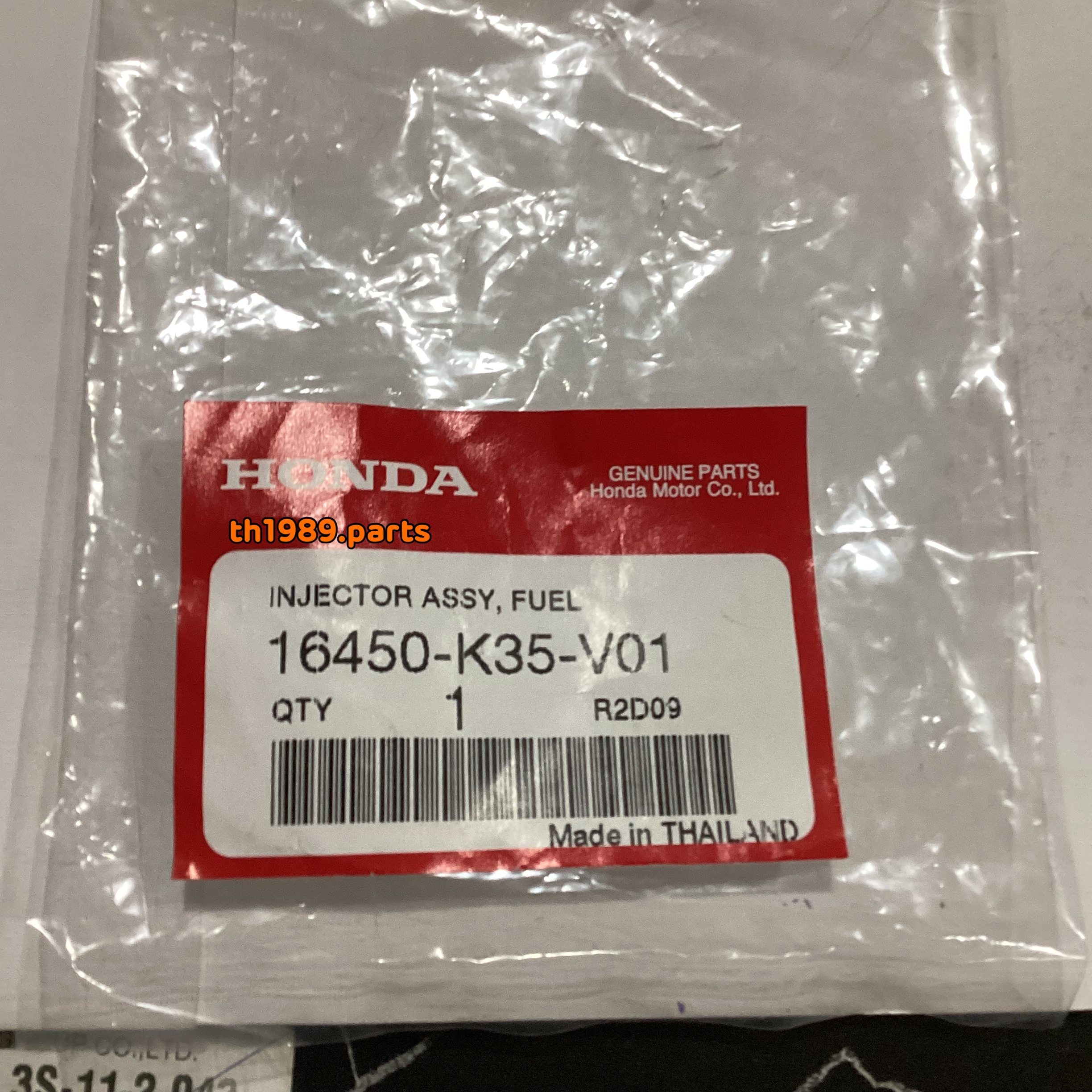 16450-K35-V01 ชุดหัวฉีดน้ำมันเชื้อเพลิง CLICK125i 2014-2019 , PCX150 ปี 2014-2017 อะไหล่แท้ HONDA