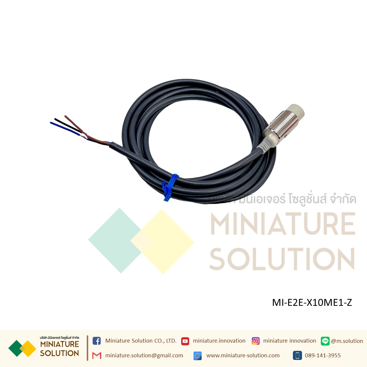 OMRON Proximity Sensor เซ็นเซอร์จับโลหะ ระยะจับ 2/10/14 มิล SIZE 8/18mm/M8 ไฟเลี้ยง 12-24 VDC PNP/NPN-NO