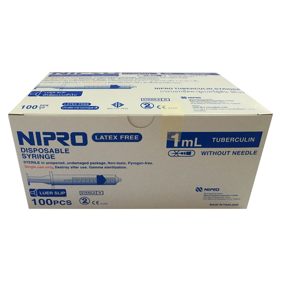 ไซริ้งพลาสติก Nipro ขนาด 1 cc.