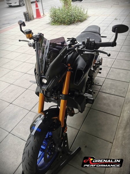 ชิวหน้า puig สำหรับ MT09 2022+ ทรง sport สี dark smoke