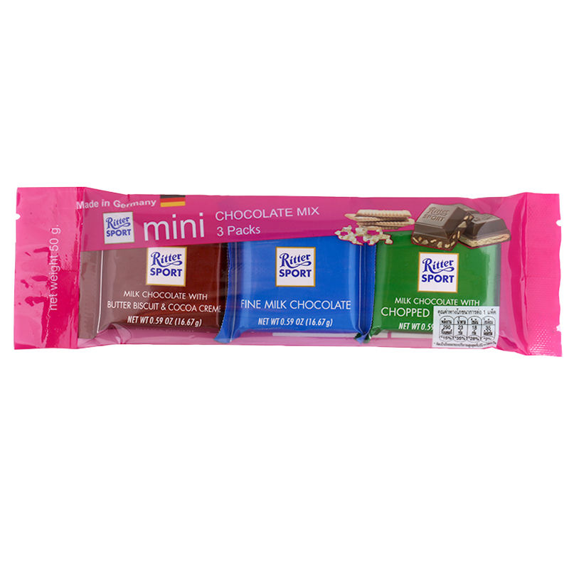 Ritter Sport Mini Chocolate Mix สีชมพู 50 g. (05-8569)