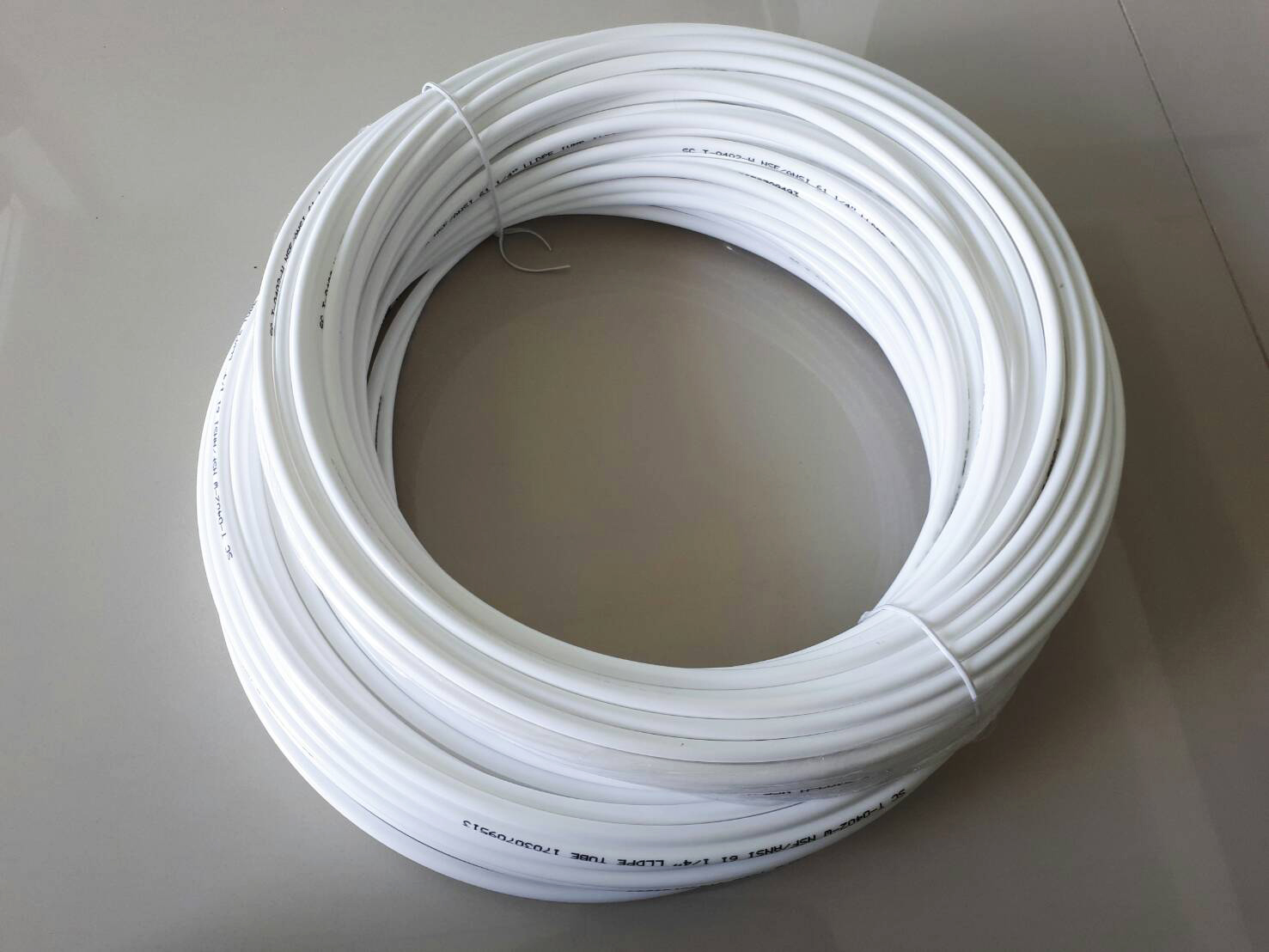 สายเทอร์โมพลาสติกทนแรงดัน สีขาว 1/4" - 50 เมตร