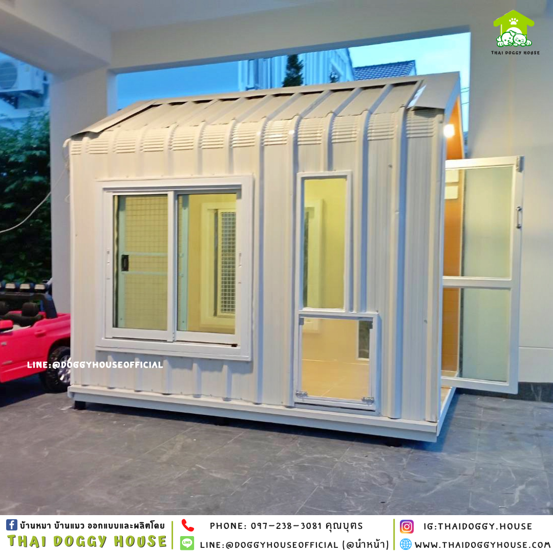 บ้านหมา รองรับการติดแอร์ แบบบ้าน 𝐍𝐨𝐫𝐝𝐢𝐜 𝐬𝐭𝐲𝐥𝐞