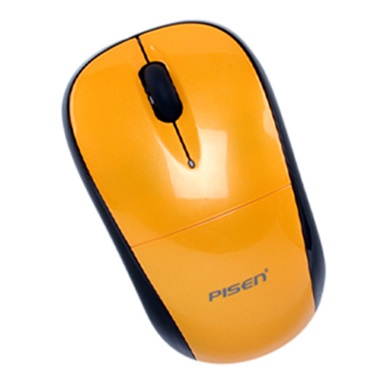 PISEN เม้าส์ไร้สาย 2.4G กระจายสัญญาณ 10 เมตร รุ่น M100 รองรับ Windows และ MacOS ความถี่อัจฉริยะ FHSS ป้องกันการรบกวน 3 มิติ แนว 360 องศา สวิตช์ไฟโหมดประหยัดพลังงานฟังก์ชั่นเตือนแบตเตอรี่อ่อน ตัวรับ NANO ระบบ Plug&Play สามารถใช้ถ่านก้อนเดียวได้ - สีเหลือง