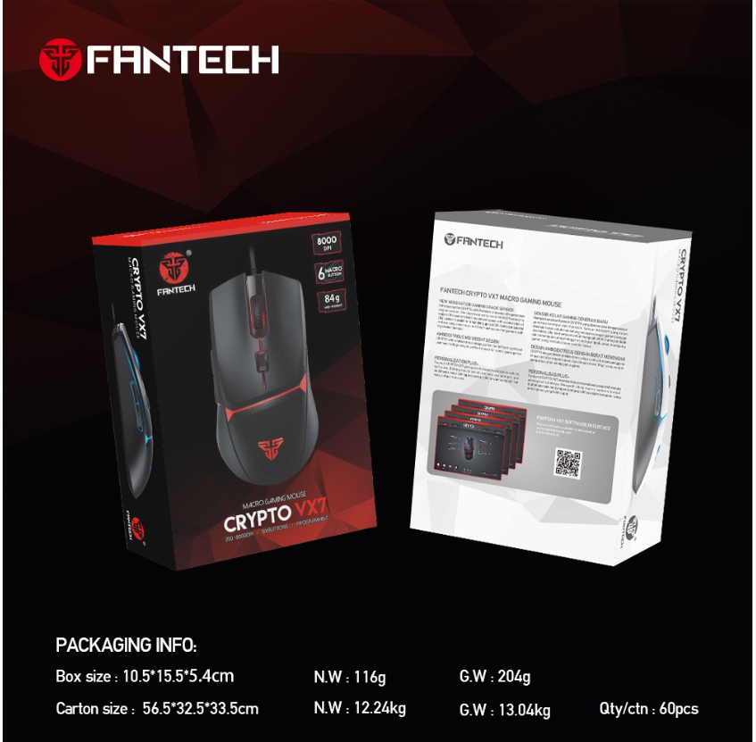 MOUSE FANTECH VX7 CRYPTO