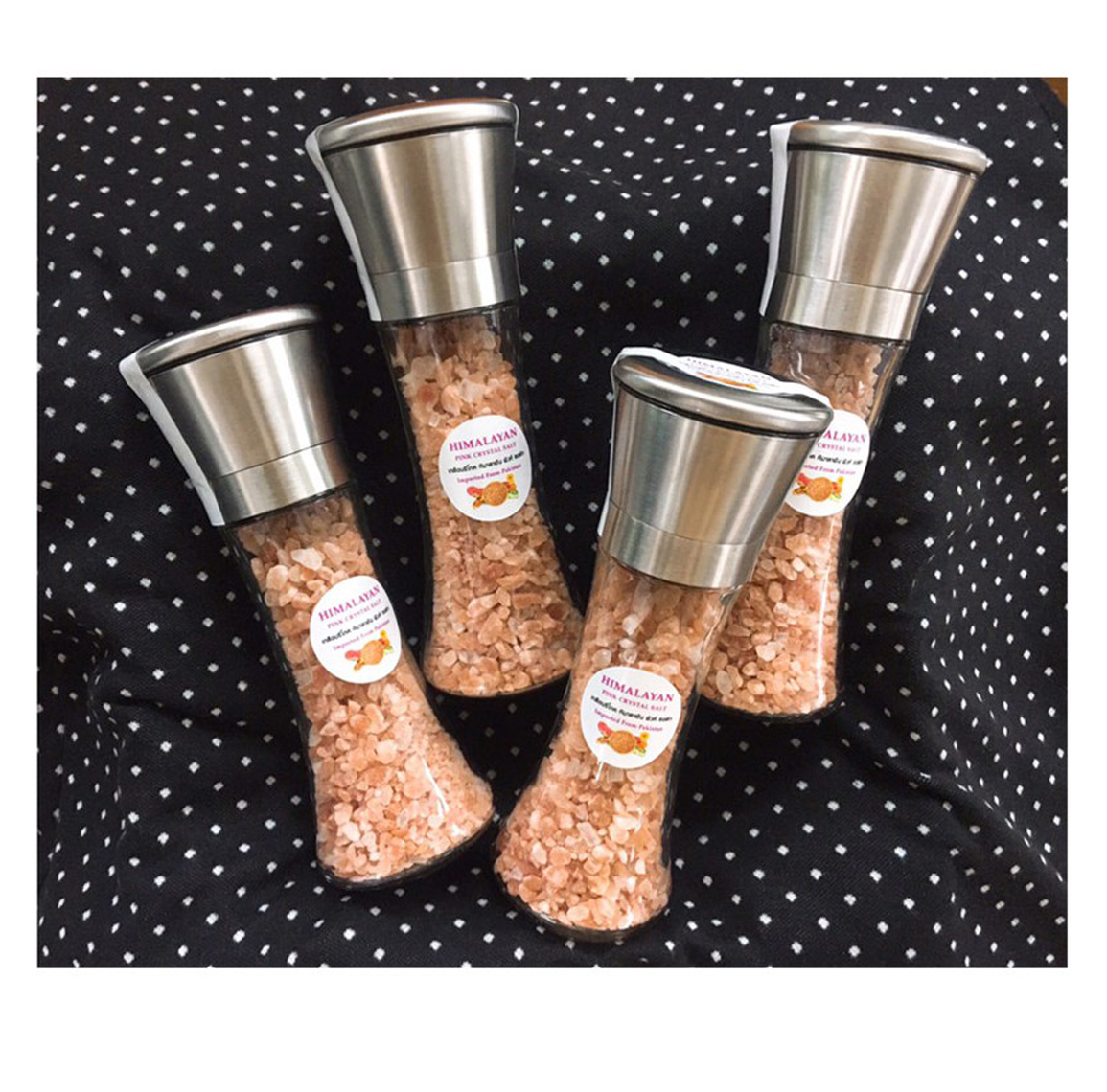 Himalayan Pink Salt 200 g. in Grinder Bottle เกลือชมพูหิมาลายัน 200 กรัมในขวดบด (05-7191)
