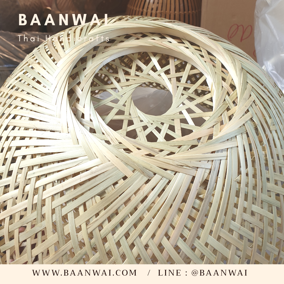 โคมไฟไม้ไผ่ โคมไฟฝักบัว