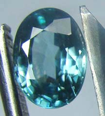 เพทายสีฟ้าน้ำทะเล (Zircon) 1.30 กะรัต