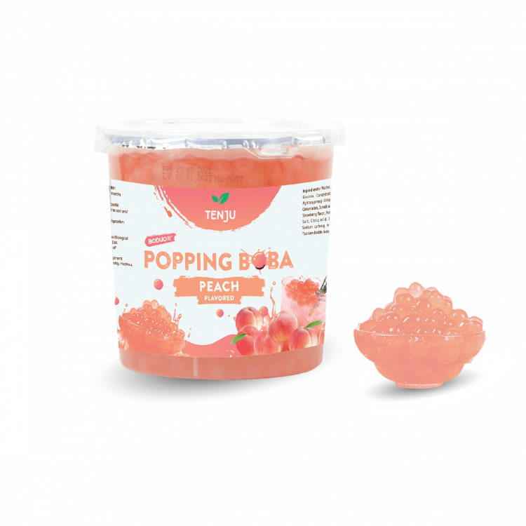 Tenju Popping Boba Peach (มุกป๊อป) 1 Kg.(05-8399)