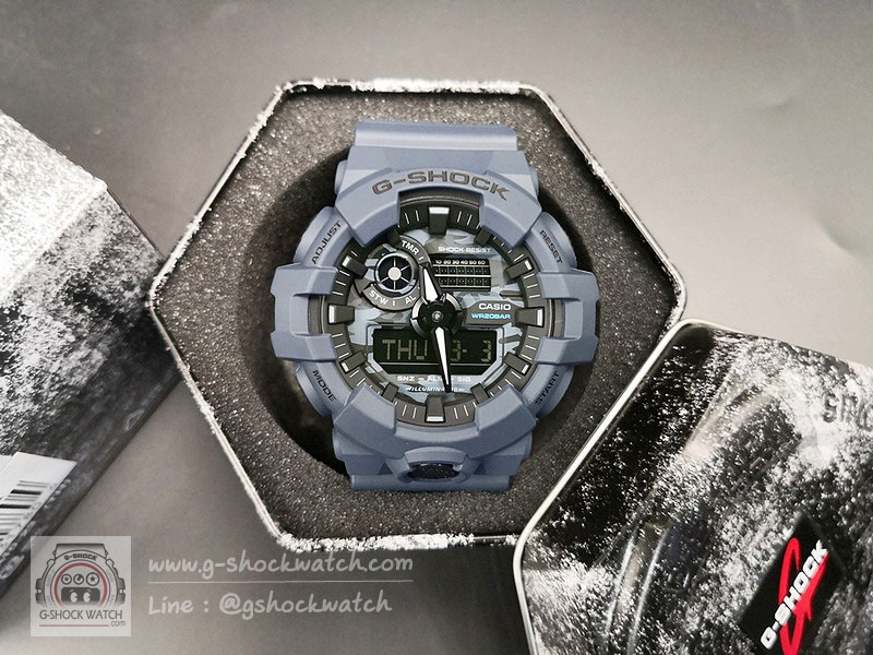 CASIO G-SHOCK นาฬิกาข้อมือ นาฬิกากันน้ำ นาฬิกาของแท้ ประกันศูนย์ CMG 1 ปี รุ่น GA-700CA-2A