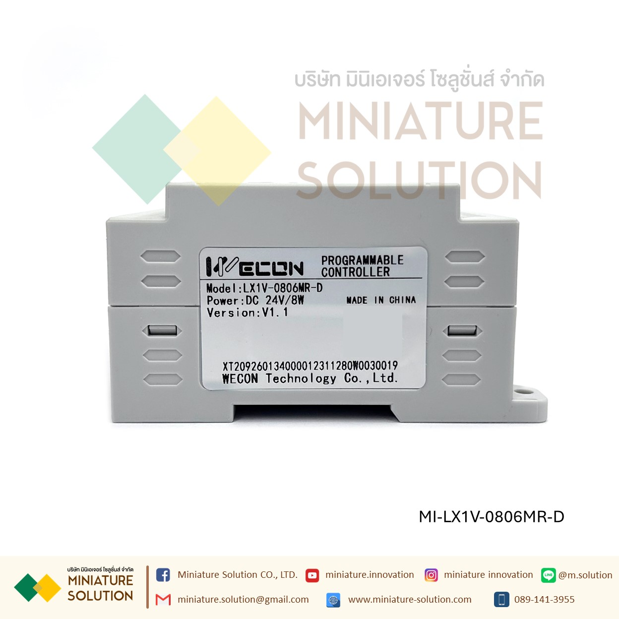 WECON PLC LX1V-0806MR-D 24VDC Suppout RS485 14 I/O LX3V-0806MR-A 32 I/O LX3V-1616MT LX3V-1616MR